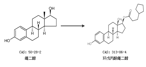 环丙酸雌二醇图片