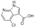 4-chloro-1H-pyrrolo[2,3-b]pyridine-3-carboxylic acid,1000340-37-3,结构式