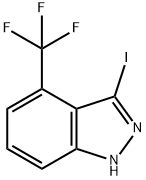 3-Iodo-4-(trifluoromethyl)-1H-indazole,1000341-14-9,结构式