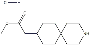 methyl 2-{3-azaspiro[5.5]undecan-9-yl}acetate hydrochloride,1017540-91-8,结构式