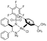 RuCl[(R,R)-Fsdpen](p-cymene),1026995-71-0,结构式