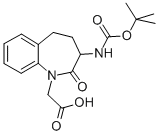 2-(3-((tert-Butoxycarbonyl)amino)-2-oxo-2,3,4,5-tetrahydro-1H-benzo[b]azepin-1-yl)acetic acid,103105-97-1,结构式
