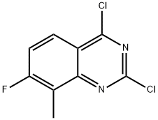 2,4-Dichloro-7-fluoro-8-methylquinazoline,1039736-73-6,结构式