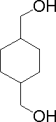 1,4-环己烷二甲醇（顺+反异构体混合物）,105-08-8,结构式