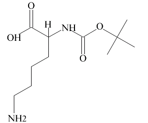 Nα-(叔丁氧基羰基)-D-赖氨酸,106719-44-2,结构式