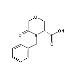 (R)-4-苄基-5-氧代-3-吗啉甲酸,106973-36-8,结构式