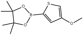 2-(4-Methoxythiophen-2-yl)-4,4,5,5-tetramethyl-1,3,2-dioxaborolane,1073339-22-6,结构式