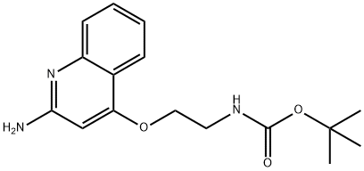 tert-Butyl (2-((2-aminoquinolin-4-yl)oxy)ethyl)carbamate,1085412-36-7,结构式