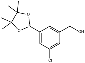 (3-Chloro-5-(4,4,5,5-tetramethyl-1,3,2-dioxaborolan-2-yl)phenyl)methanol,1112210-59-9,结构式