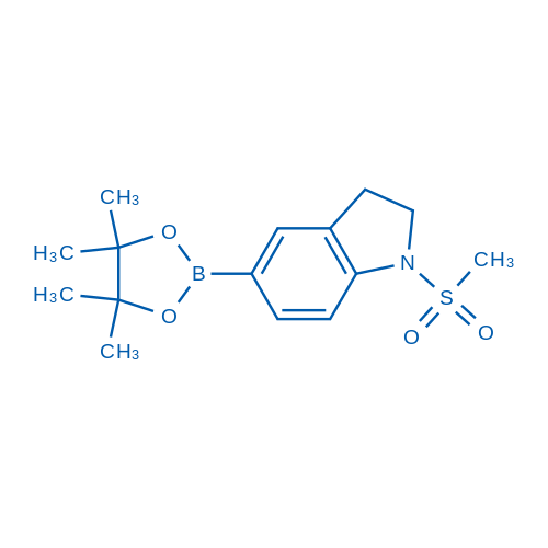 1-(Methylsulfonyl)-5-(4,4,5,5-tetramethyl-1,3,2-dioxaborolan-2-yl)indoline,1132944-44-5,结构式