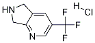 3-(trifluoromethyl)-5H,6H,7H-pyrrolo[3,4-b]pyridine hydrochloride,1158357-67-5,结构式