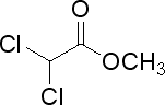 二氯乙酸甲酯,116-54-1,结构式