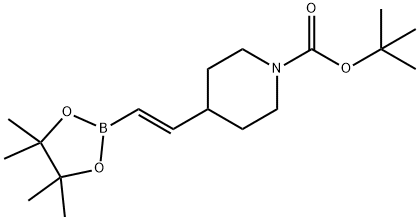 tert-butyl 4-[(E)-2-(4,4,5,5-tetramethyl-1,3,2-dioxaborolan-2-yl)ethenyl]piperidine-1-carboxylate,1160924-51-5,结构式