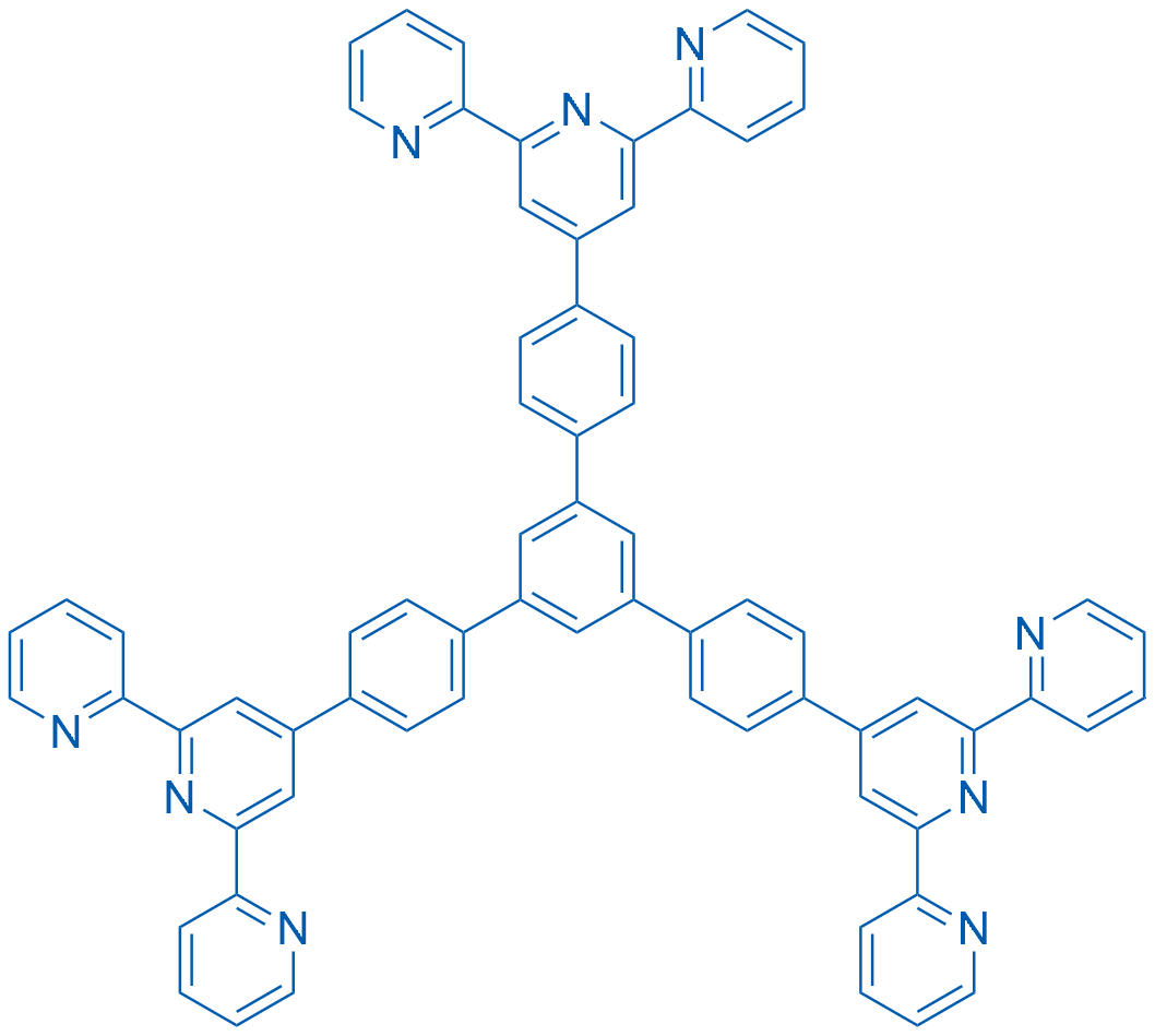 4 ,4    -[5 -(4-[2,2 :6 ,2  -三联吡啶]-4 -基苯基)[1,1 :3 ,1  -三联苯]-4,4 -二基]双[2,2 :6 ,2  -三联吡啶],1185464-11-2,结构式