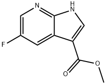 methyl 5-fluoro-1H-pyrrolo[2,3-b]pyridine-3-carboxylate,1190314-69-2,结构式