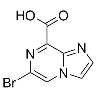 6-Bromoimidazo[1,2-a]pyrazine-8-carboxylic acid,1196154-13-8,结构式