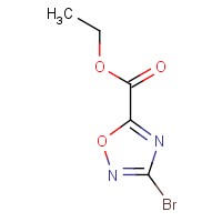 3-溴-[1,2,4]噁二唑-5-羧酸乙酯,121562-09-2,结构式