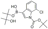 tert-Butyl 7-chloro-3-(4,4,5,5-tetramethyl-1,3,2-dioxaborolan-2-yl)-1H-indole-1-carboxylate,1218790-31-8,结构式