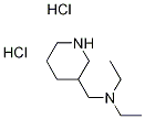 N-Ethyl-N-(3-piperidinylmethyl)-1-ethanaminedihydrochloride,1220021-29-3,结构式