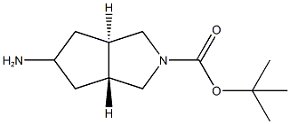 RACEMIC-(3AR*,5S*,6AS*)-TERT-BUTYL 5-AMINOHEXAHYDROCYCLOPENTA[C]PYRROLE-2(1H)-CARBOXYLATE,1221439-83-3,结构式