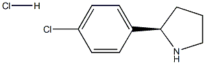 (R)-2-(4-chlorophenyl)pyrrolidine hydrochloride,1228560-90-4,结构式