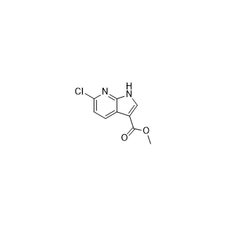 methyl 6-chloro-1H-pyrrolo[2,3-b]pyridine-3-carboxylate,1234615-81-6,结构式