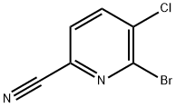 6-bromo-5-chloropyridine-2-carbonitrile,1256823-45-6,结构式