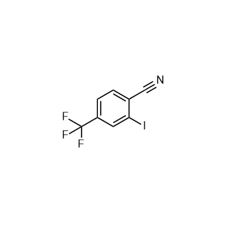 2-Iodo-4-(trifluoromethyl)benzonitrile,1259323-42-6,结构式