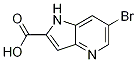 6-bromo-1H-pyrrolo[3,2-b]pyridine-2-carboxylic acid,1260386-47-7,结构式