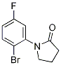 1-(2-Bromo-5-fluorophenyl)pyrrolidin-2-one,1280786-54-0,结构式