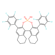 （11bR）-4-氧化物-8,9,10,11,12,13,14,15-八氢-4-羟基-2,6-双（2,3,4,5,6-五氟苯基）-二萘酚[2,1-d：1  ，2  -f] [1,3,2]二氧杂磷平,1284293-46-4,结构式