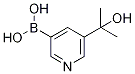 (5-(2-Hydroxypropan-2-yl)pyridin-3-yl)boronic acid,1310404-56-8,结构式