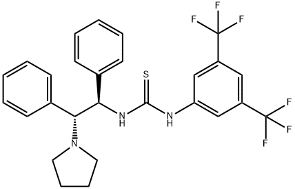 1-(3,5-双(三氟甲基)苯基)-3-((1R,2R)-1,2-二苯基-2-(吡咯烷-1-基)乙基)硫脲,1314743-61-7,结构式