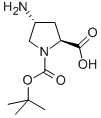 1,2-Pyrrolidinedicarboxylic acid, 4-amino-, 1-(1,1-dimethylethyl) ester, (2S,4R)-,132622-69-6,结构式