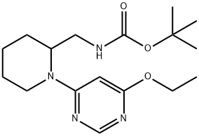 tert-Butyl ((1-(6-ethoxypyrimidin-4-yl)piperidin-2-yl)methyl)carbamate,1353989-78-2,结构式