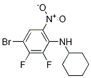 4-Bromo-N-cyclohexyl-2,3-difluoro-6-nitroaniline,1365272-99-6,结构式