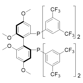 (S)-2，2 -双[双(3，5-三氟甲基苯基)膦]-4，4 ，6，6 -四甲氧基)-1，1 -联苯,1365531-85-6,结构式