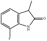7-fluoro-3-methyl-2,3-dihydro-1H-indol-2-one,1368448-61-6,结构式