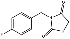 3-(4-Fluorobenzyl)thiazolidine-2,4-dione,137660-67-4,结构式