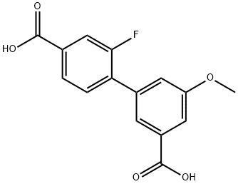 2-Fluoro-5 -methoxybiphenyl-3 ,4-dicarboxylic acid,1381944-79-1,结构式