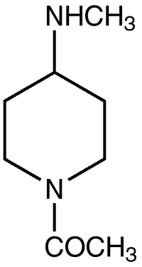 1-乙酰基-N-甲基哌啶胺,139062-96-7,结构式