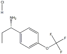 (S)-1-(4-(三氟甲氧基)苯基)丙胺盐酸盐,1391484-89-1,结构式