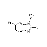 6-溴-2-氯-1-环丙基-1H-苯并[d]咪唑,1416714-37-8,结构式