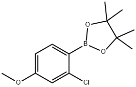 2-Chloro-4-methoxyphenylboronic acid pinacol ester,1416722-82-1,结构式
