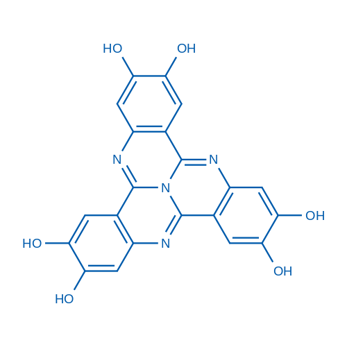 4b1,5,10,15-四氮杂萘并[1,2,3-gh]四苯-2,3,7,8,12,13-六醇,148494-98-8,结构式