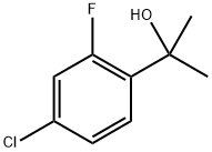 2-(4-氯-2-氟苯基)丙-2-醇,1537457-36-5,结构式