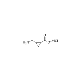 methyl 2-(aminomethyl)cyclopropane-1-carboxylate hydrochloride,1630906-92-1,结构式