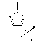 1-methyl-4-(trifluoromethyl)-1h-pyrazole,176214-16-7,结构式