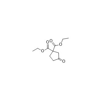 diethyl 3-oxocyclopentane-1,1-dicarboxylate,180573-13-1,结构式
