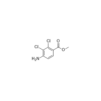 4-AMINO-2,3-DICHLORO-BENZOIC ACID METHYL ESTER,1807013-25-7,结构式